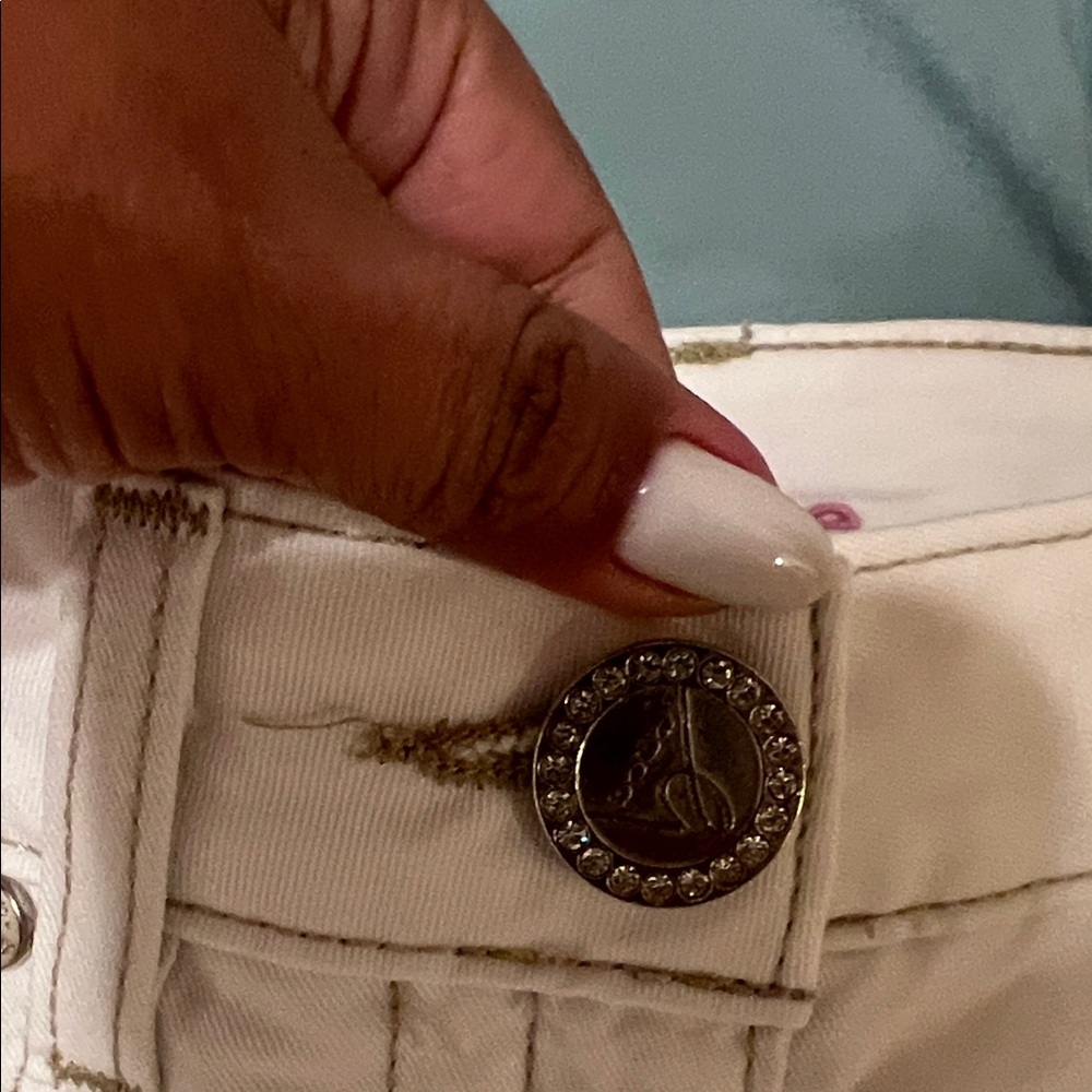 Bebe white Denim Skirt - Picture 10 of 11